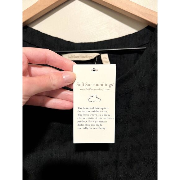 NWT Soft Surroundings Remi Linen Cotton Shift Maxi Dress Lagenlook Size TXL - Picture 6 of 10